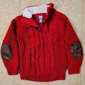 Baby Gap Cable-Knit Red Sweater Sz 5